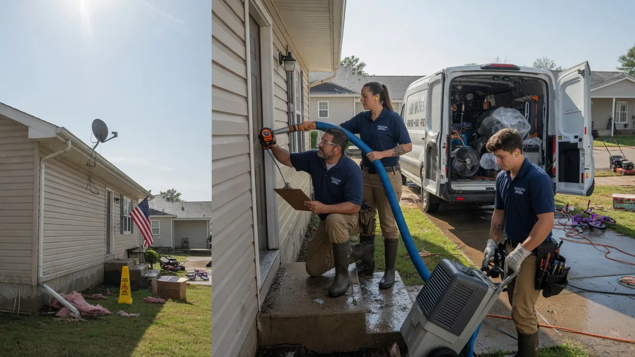 Ceiling Water Damage Restoration in Mclain, MS near me